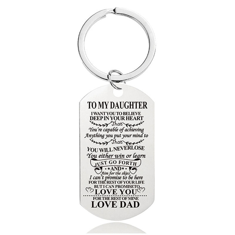 You Will Never Lose - Inspirational Keychain