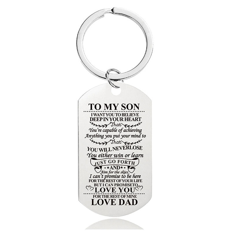 You Will Never Lose - Inspirational Keychain