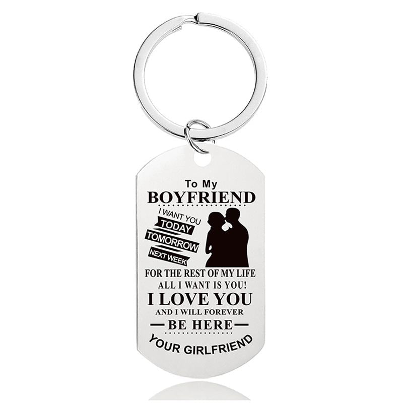 I Love You And I Will Forever Be Here - Inspirational Keychain