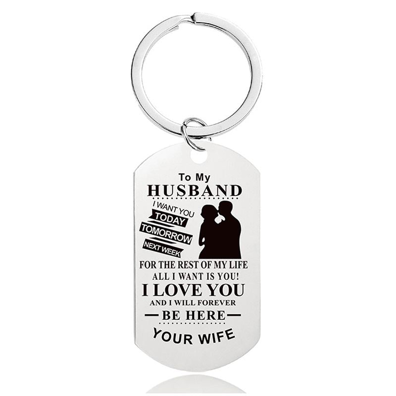 I Love You And I Will Forever Be Here - Inspirational Keychain