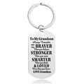 Always Remember You Are Braver Than You Believe - Inspirational Keychain