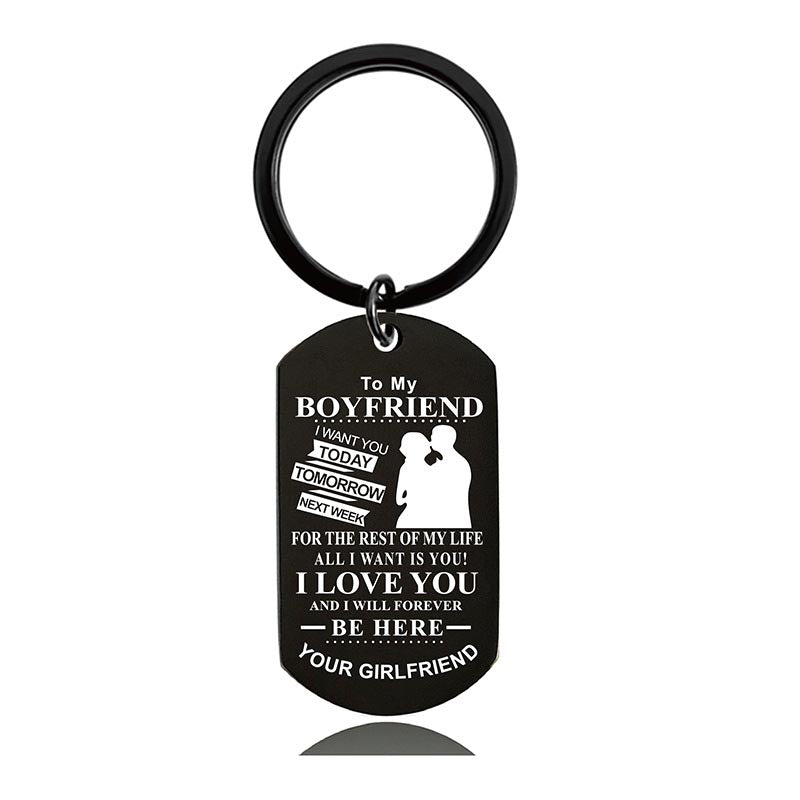 I Love You And I Will Forever Be Here - Inspirational Keychain