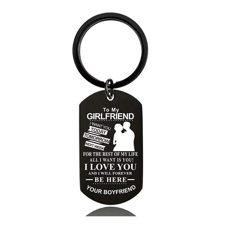 I Love You And I Will Forever Be Here - Inspirational Keychain