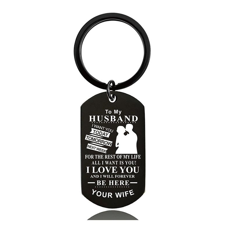 I Love You And I Will Forever Be Here - Inspirational Keychain