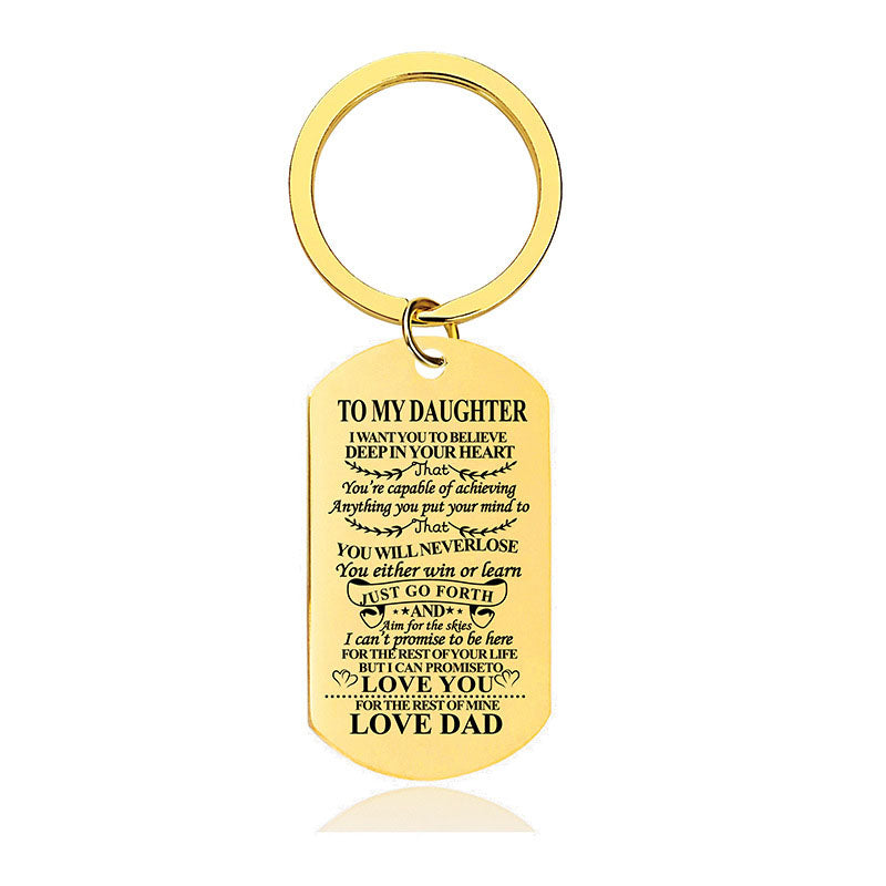 You Will Never Lose - Inspirational Keychain