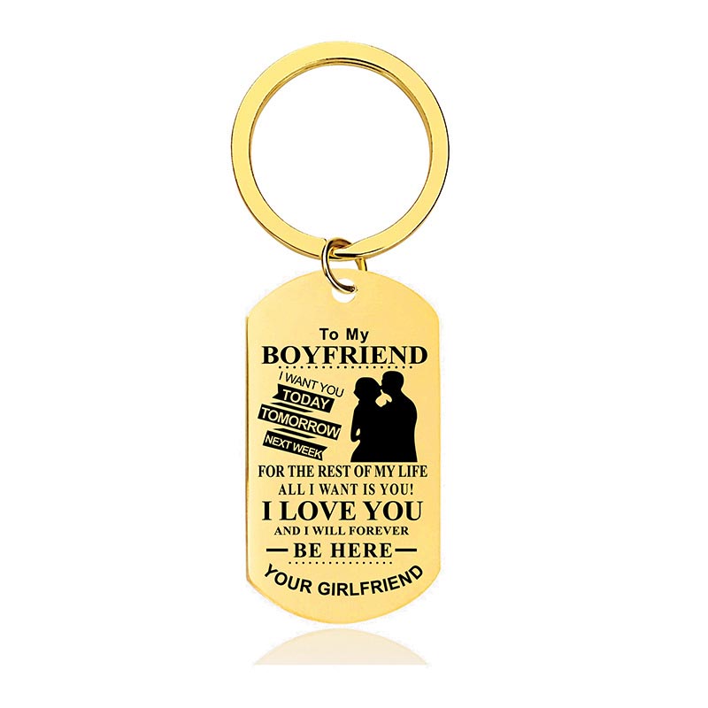 I Love You And I Will Forever Be Here - Inspirational Keychain