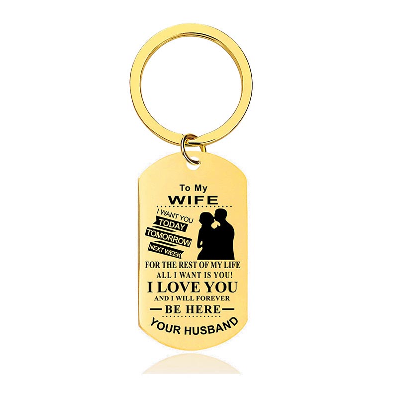 I Love You And I Will Forever Be Here - Inspirational Keychain