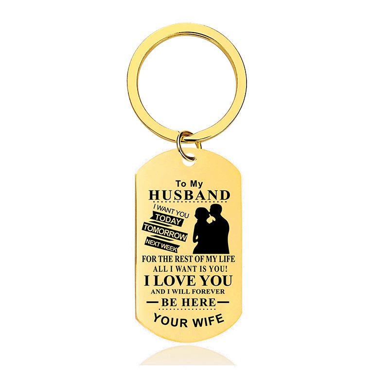 I Love You And I Will Forever Be Here - Inspirational Keychain